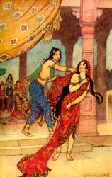 De beproeving van koningin Draupadi, 1913