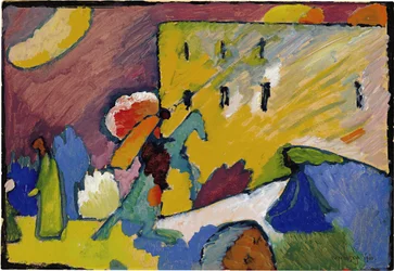 Studie voor Improvisatie 3 Schilderij door Vassily Kandinsky