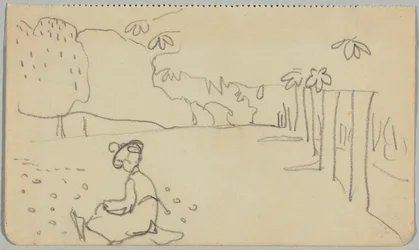 Münter schilderend in St. Cloud