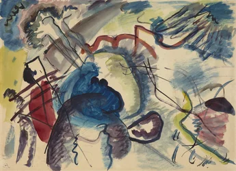 Schets voor schilderij met witte rand, 1913