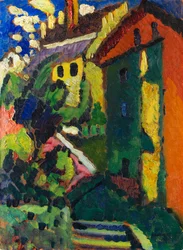 Trap naar het kasteel Murnau, 1909