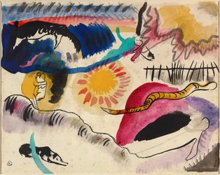 Aquarel nr. 3 Liefdestuin, 1911-1912