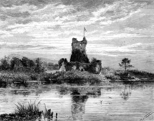 Ross Castle, County Kerry, Ierland, 19e eeuw