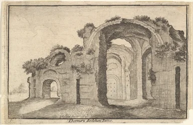 Thermen van Diocletianus, Rome, 17e eeuw