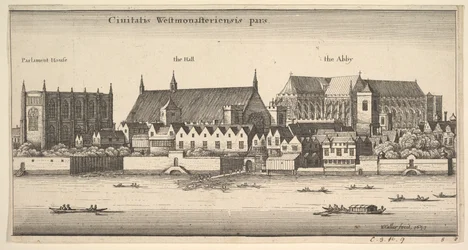 Ciuitatis Westmonasteriensis pars Westminster vanaf de Rivier, 1647