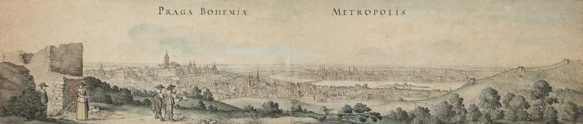 Groot uitzicht op Praag
