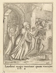 De abdis, uit de Dans van de Dood, 1651
