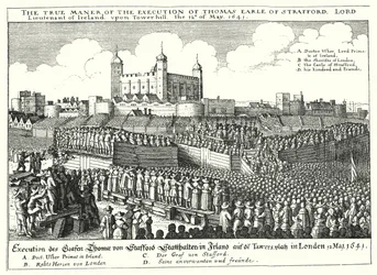 De Executie van Thomas Wentworth, 1e Graaf van Strafford, 1641
