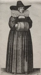 De verschillende gewoonten van Engelse vrouwen, van de adel tot de plattelandsvrouwen..., 1640