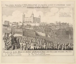 De ware manier van de executie van Thomas Graaf van Strafford, 1641