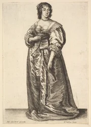 Hele lengte dame, naar Anthony van Dyck