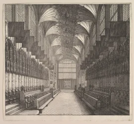 Windsor Castle, St. Georges Chapel, koor, 1663