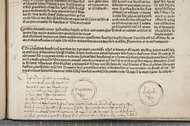 Fol 54 recto, (detail), Fasciculus Temporum