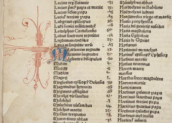 Fol 6 verso, (detail), Fasciculus Temporum
