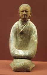 Vrouw zittend op haar hielen, 206 v.Chr.-8 n.Chr.