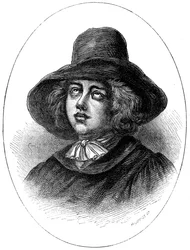 George Fox, Oprichter van de Quakers, 17e eeuw ca. 1880