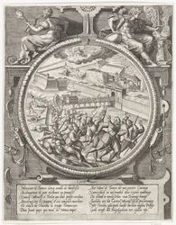 De troepen van Bourse verdrijven de Duitse soldaten van Treslong en Merville uit de citadel, 1577