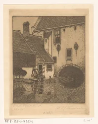 Achtergevel van het stadhuis in Oud-Beijerland
