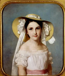 Portret van Miss Emily Leo. Portret van een jong meisje
