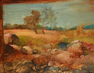 Uitzicht vanuit een schuur