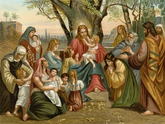 Jezus zegent de kinderen