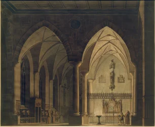 Gotisch kerkinterieur