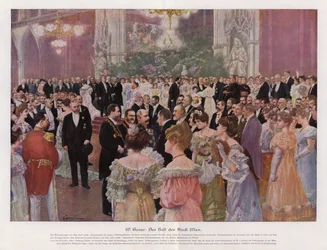 Het bal van de stad Wenen; Oostenrijk