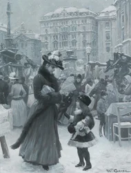 De Kerstmarkt Am Hof, 1901