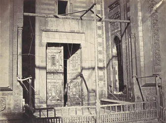 Porte de la Moskee, Sultan Hassan. Partie Inférieure, ca. 1860