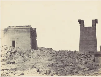 Tempel van Dandour in Nubië, 1860s