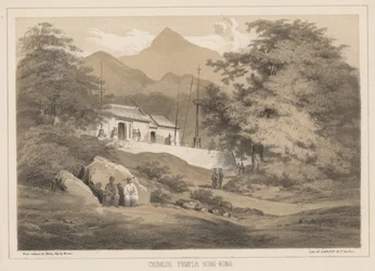 Chinese Tempel, Hong Kong, 1855