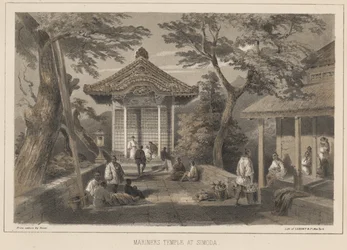 Mariners Tempel in Simoda, 1855