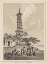 Whampoa Pagoda und Anchorage, 1855