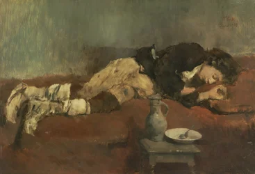 Savoyaardse jongen die slaapt, 1869
