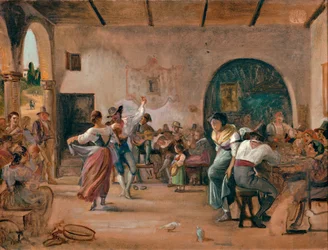 Dans in een Osteria, c.1860