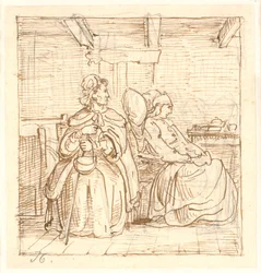 Ewald krijgt in Rungsted, in gesloten interieur, bezoek van zijn hardvochtige moeder