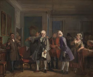 Uit Ludvig Holbergs "Den Stundesløse", I akt, 6. scène