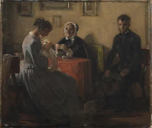 Het bezoek van de vrijer