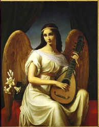 Mignon, heldin uit Goethes roman Wilhelm Meister (schilderij op doek)