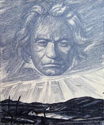 Een Hulde aan het Genie van Beethoven, illustratie uit 