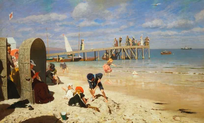Een Zonnige Dag op het Strand