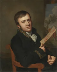 Jan (Baptist) Kobell II (1778-1814), schilder, in het uniform van een lid van het Koninklijk Instituut van Wetenschappen, Letterkunde en Schone Kunsten