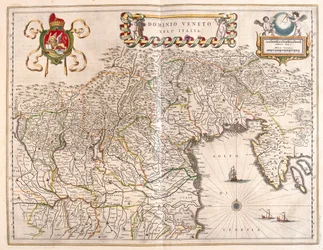 Terriëring van Veneto en Terviso, Italië, in 