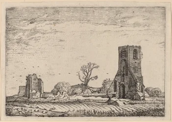 Ruïnes van een Kerk (Kapel van Eykenduynen bij Den Haag)