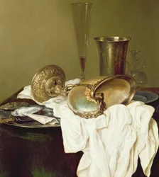 Stilleven met een nautilusbeker