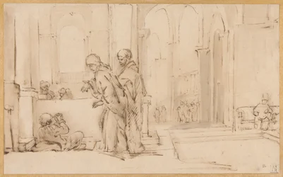 Petrus en Johannes bij de tempelpoort