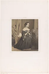 Knielende vrouw in gebed