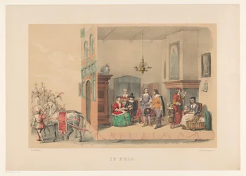 Tweede groep van Utrechtse maskerade in 1856