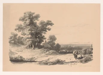Landschap met twee vrouwen