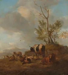 Landschap met dieren
